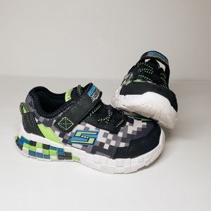 Minecraft Skechers Boys Tennis Shoes Toddler Size 10 Sneakers